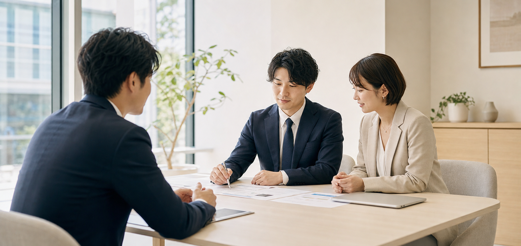 採用課題を整理する相談風景